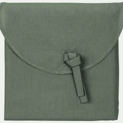 Lot de 2 taies d'oreiller en percale de coton - vert cèdre 50x70cm