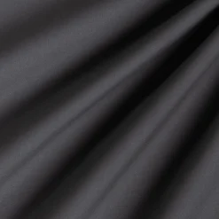 Lot de 2 taies d'oreiller en percale de coton - gris ardoise 65x65cm
