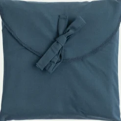 Lot de 2 taies d'oreiller en percale de coton - bleu figuerolles 50x70cm
