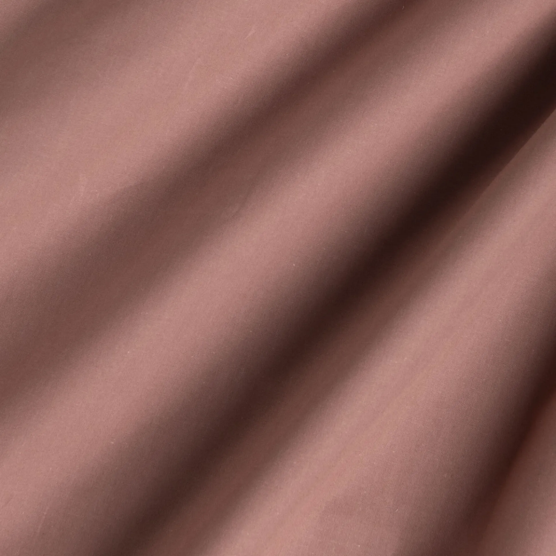 Lot de 2 taies d'oreiller en percale de coton - brun rhassoul 50x70cm