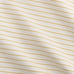 Lot de 2 taies d'oreiller rayées en coton 63x63cm - jaune argan