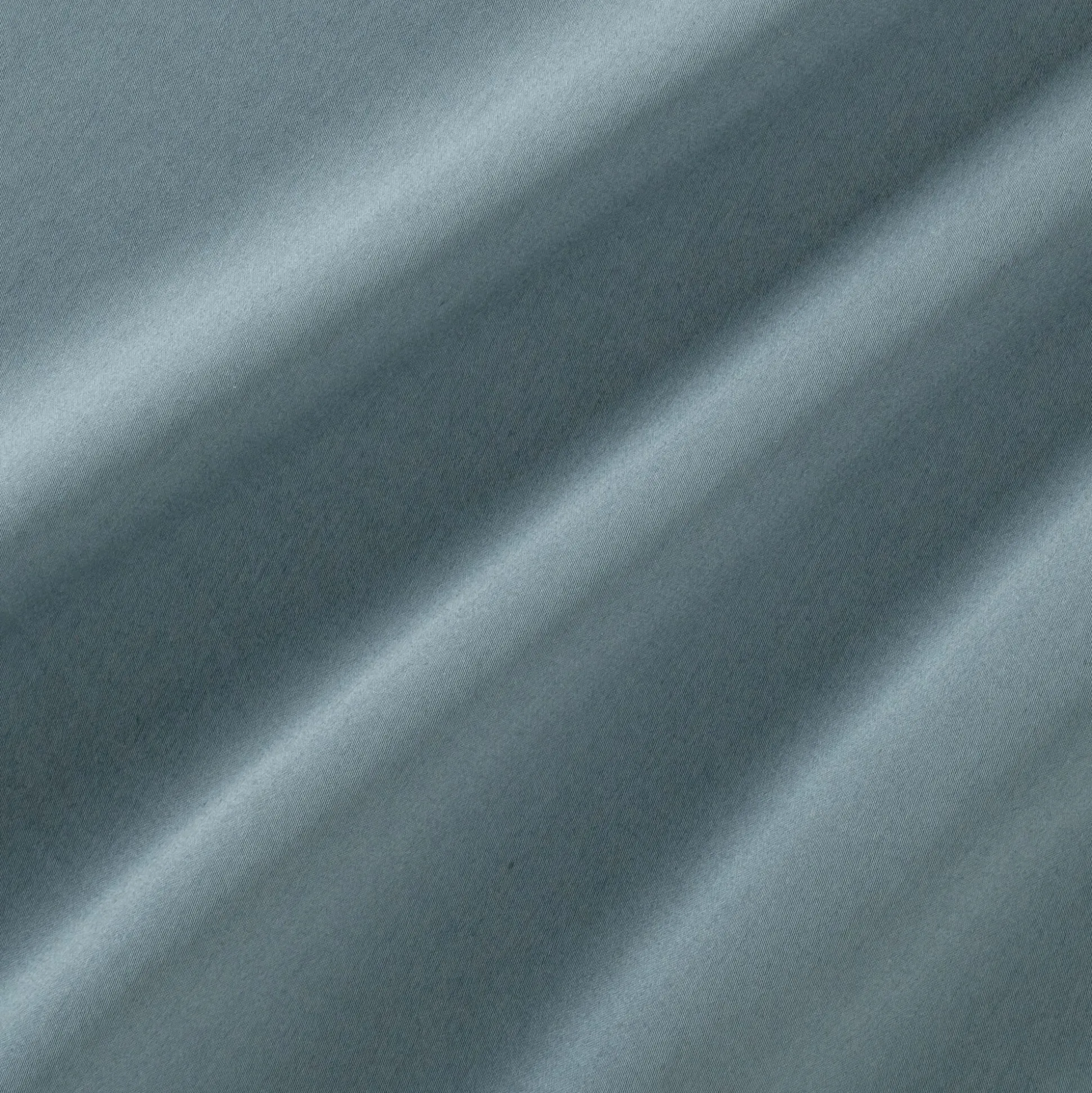 Lot de 2 taies d'oreillers en satin lavé de 65x65cm - bleu orage
