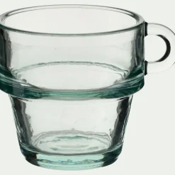 Lot de 4 tasses à café 10cl - transparent