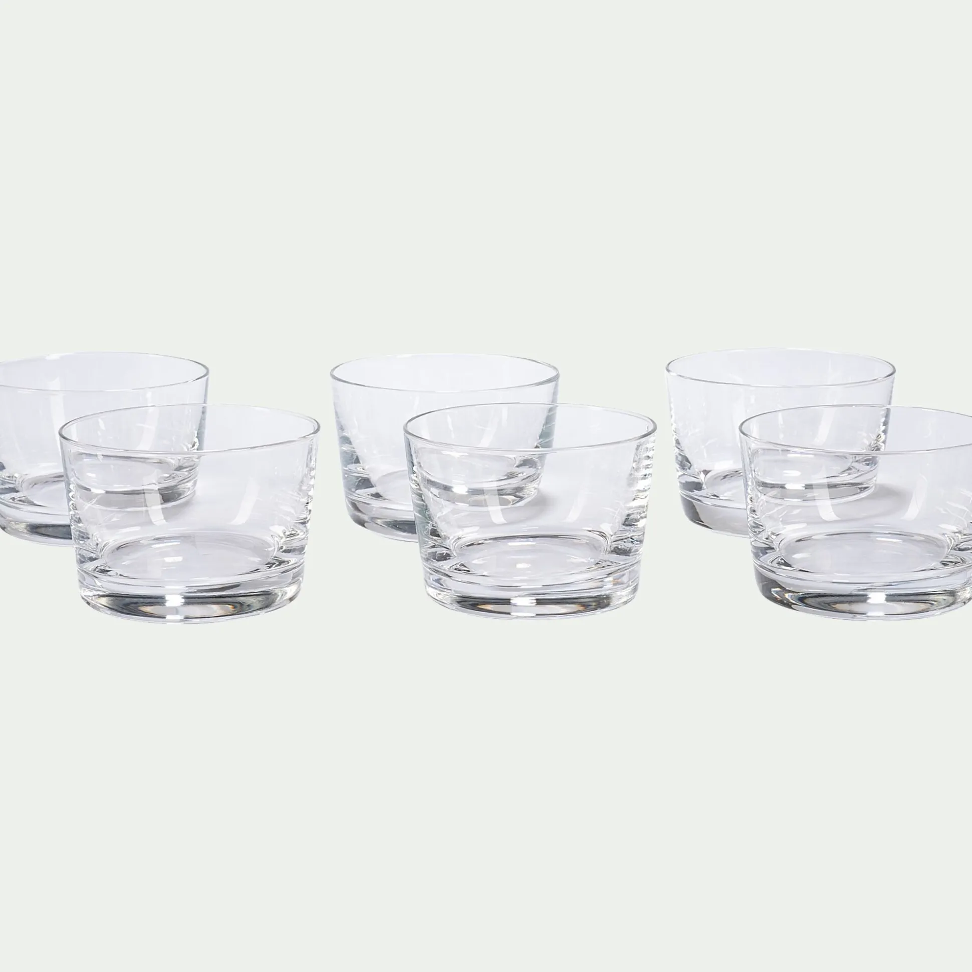 Lot de 6 verrines en cristallin D7cm - transparent
