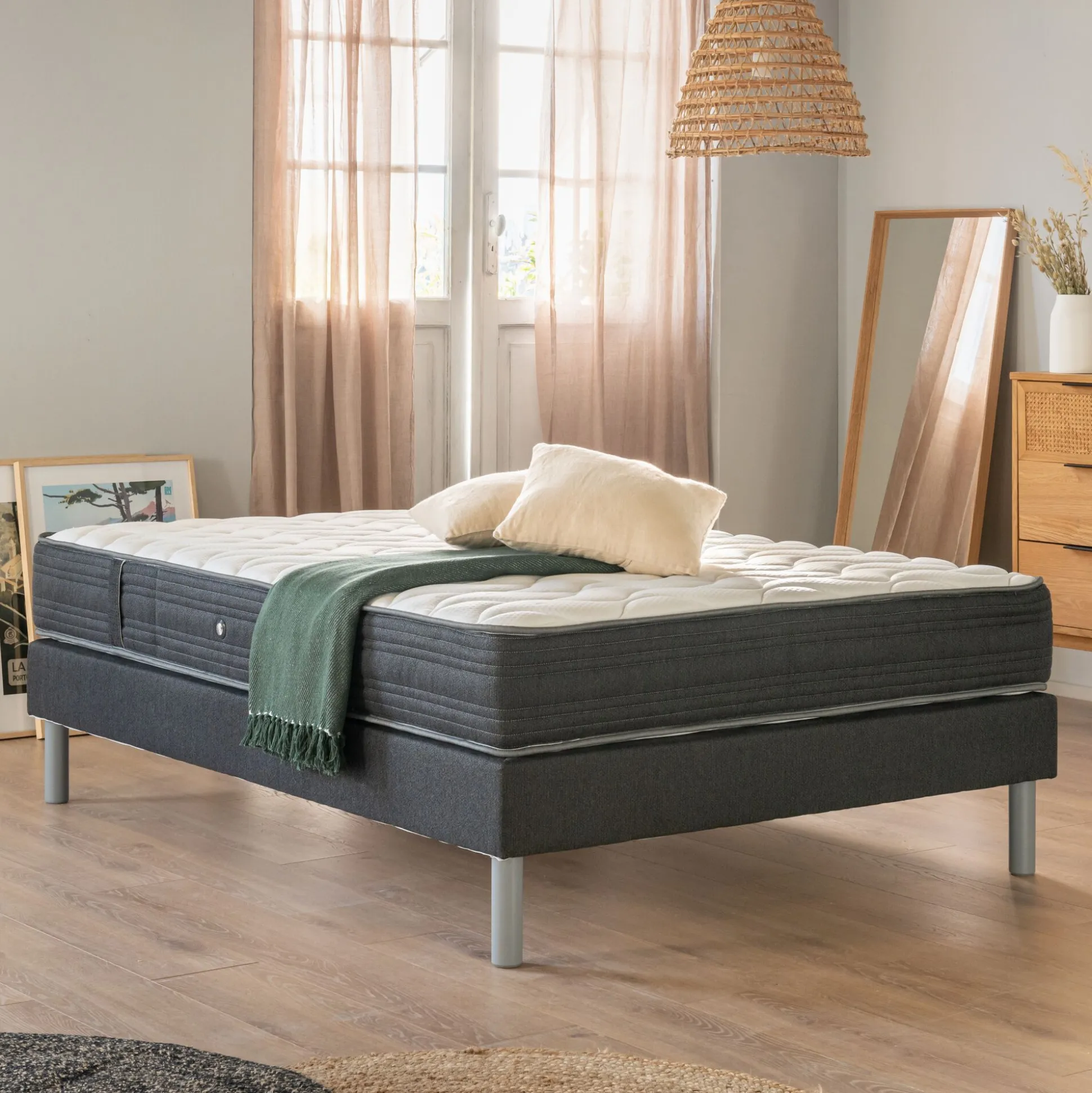 Matelas alinea à ressorts accueil ferme 140x200cm
