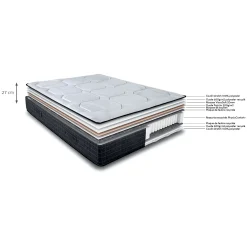 Matelas alinea à ressorts ensachés accueil enveloppant 180x200cm