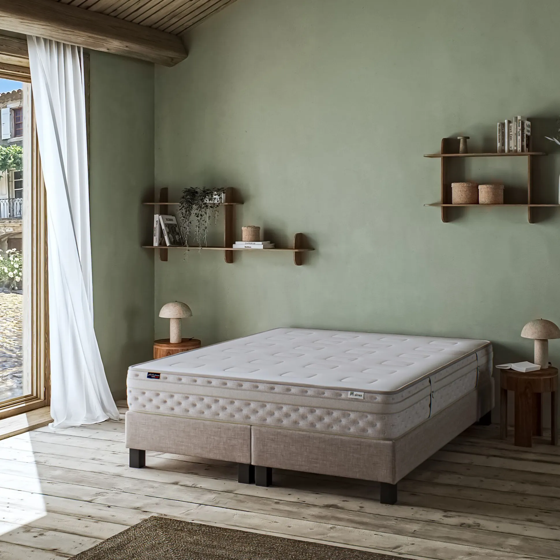 Matelas alinea à ressorts ensachés accueil équilibré 160x200cm