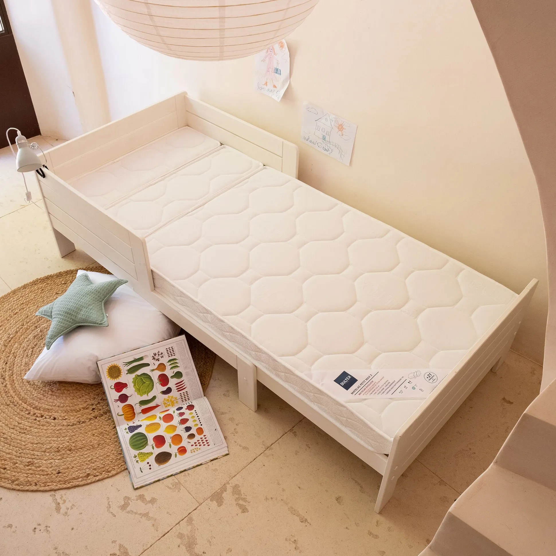 Matelas enfant évolutif Bultex primo (90x140/90x170/90x200cm) H12,5cm