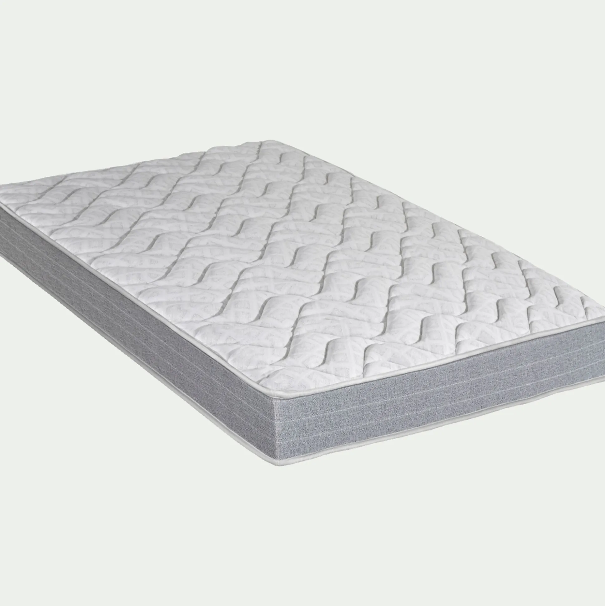 Matelas en mousse haute densité alinea accueil équilibré 90x190cm - blanc