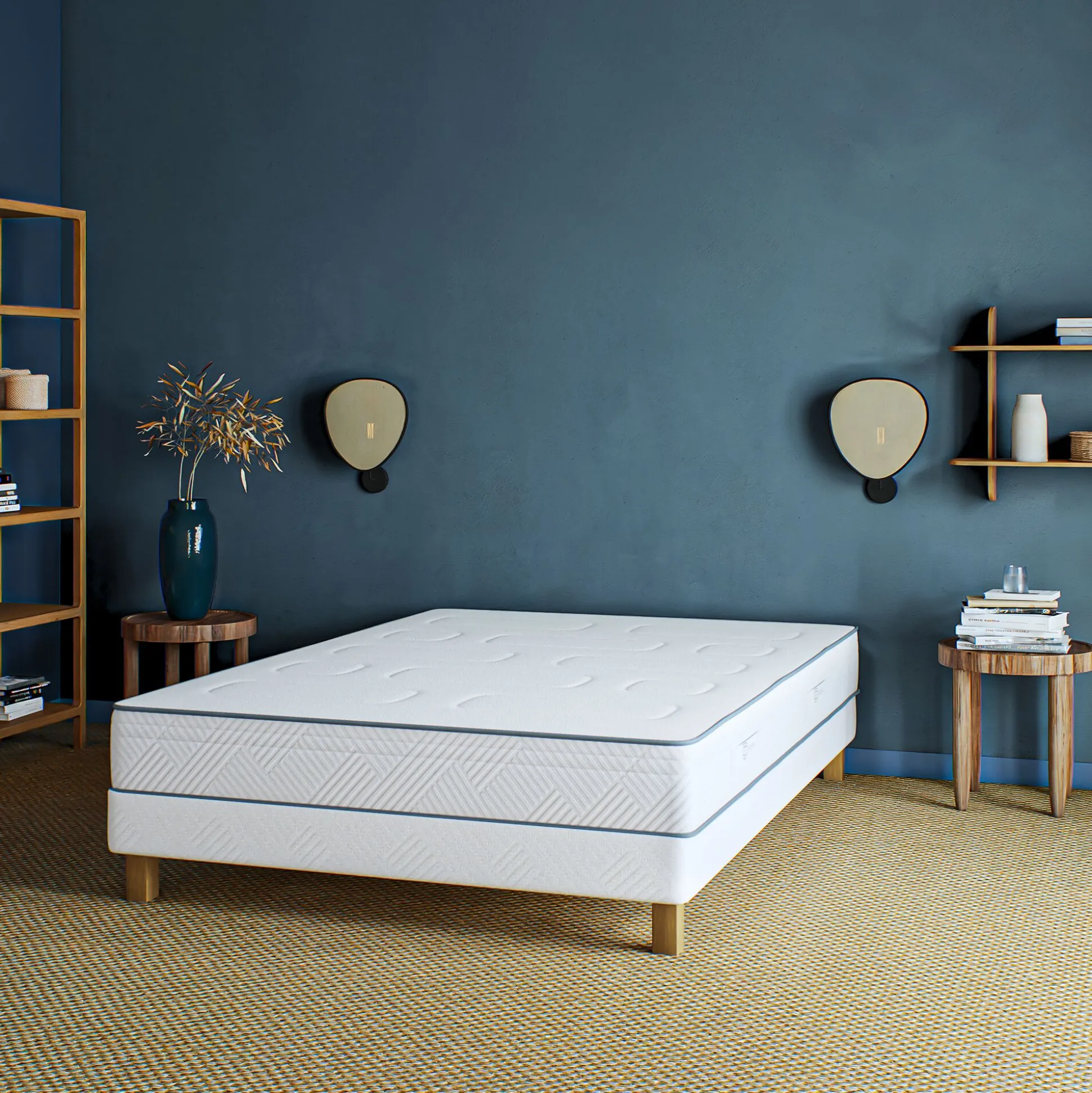 Matelas Simmons à ressorts accueil ferme - 140x190cm