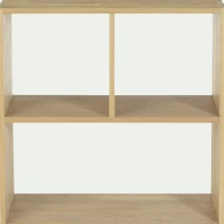 Meuble bas à 3 cases en chêne - bois clair