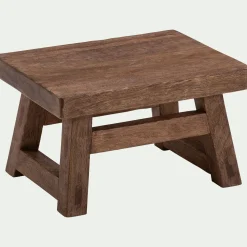 Meuble d'appoint en bois de manguier - bois foncé