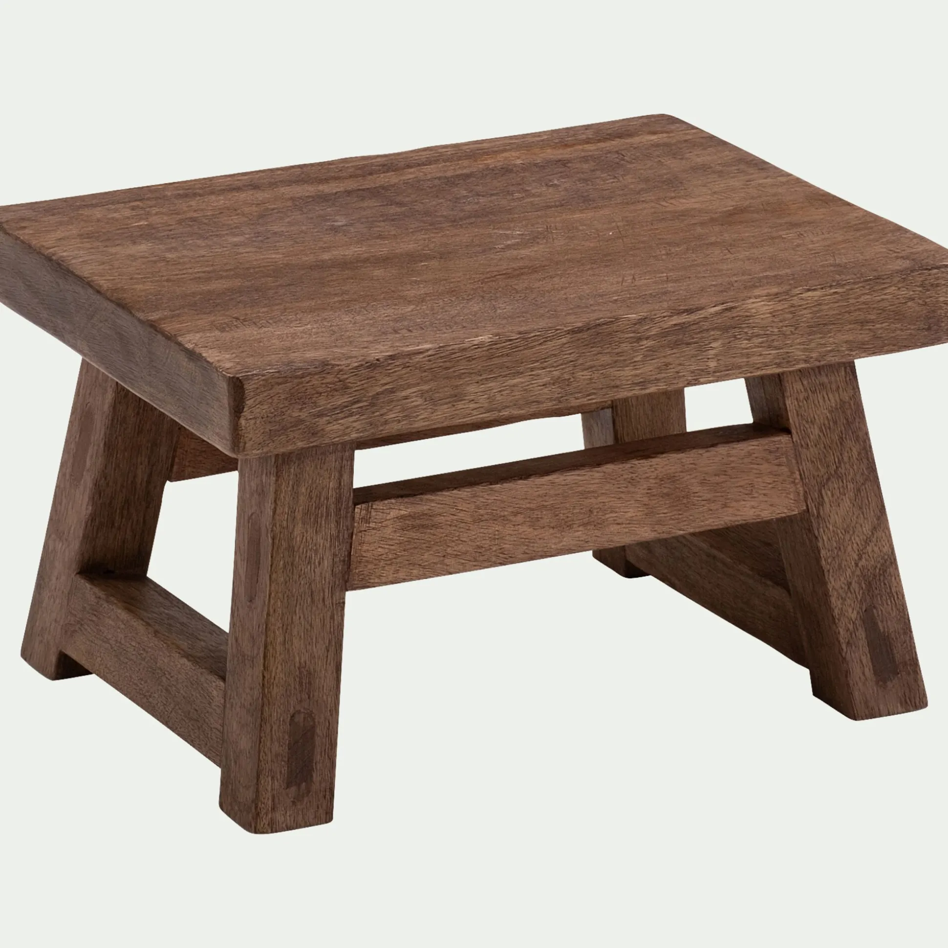 Meuble d'appoint en bois de manguier - bois foncé