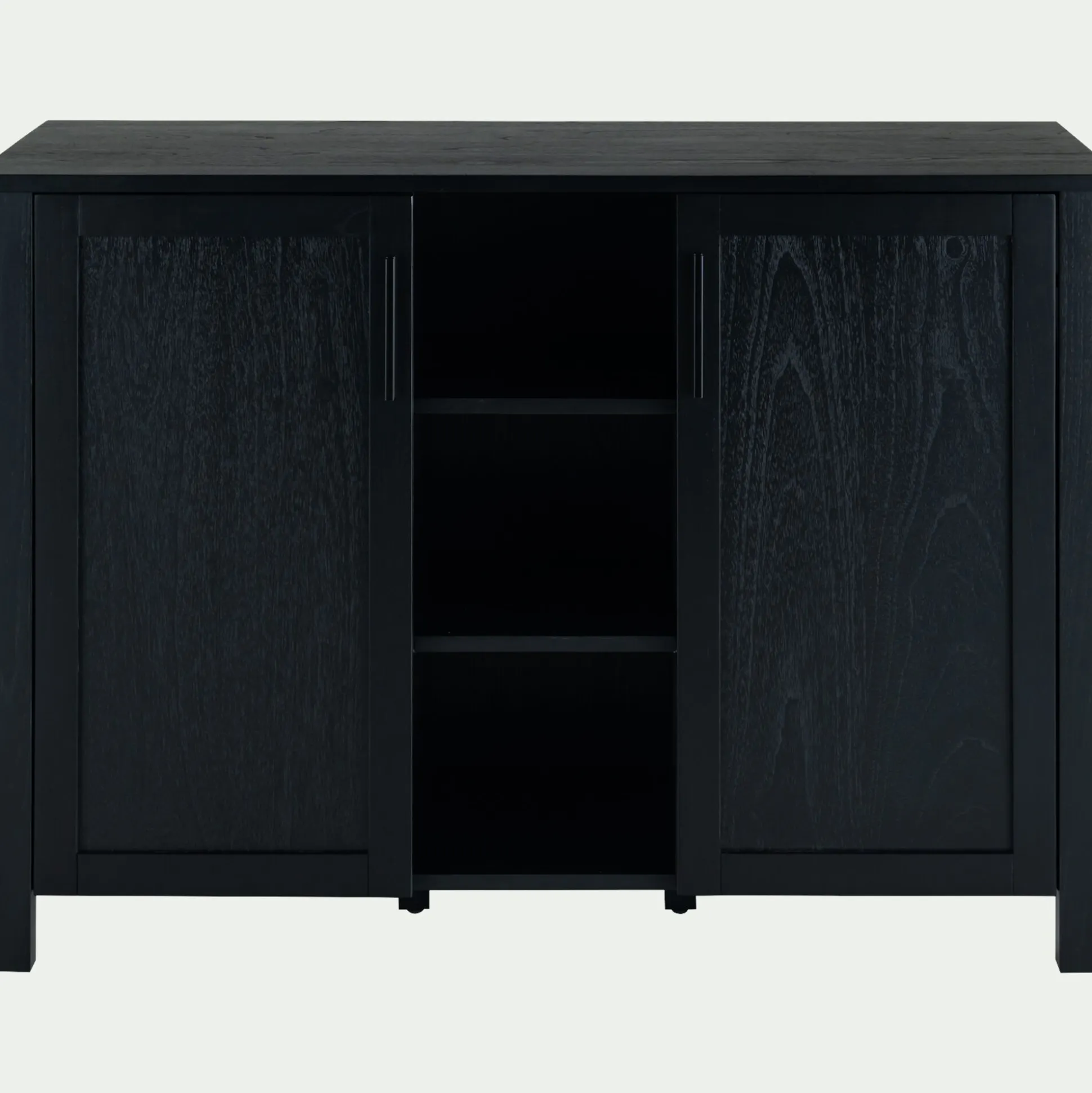 Meuble sous-vasque double et 2 portes en bois de cèdre - L120cm