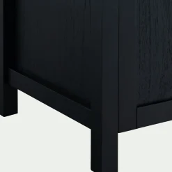 Meuble sous-vasque double et 2 portes en bois de cèdre - L120cm