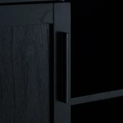 Meuble sous-vasque double et 2 portes en bois de cèdre - L120cm