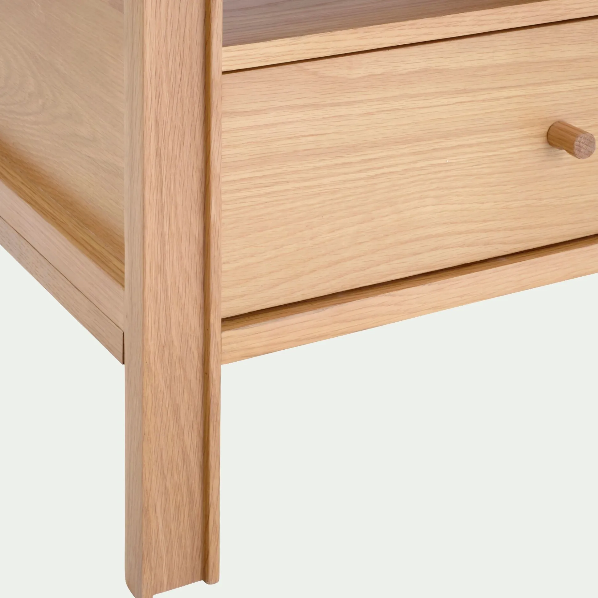 Meuble TV en chêne L160cm - bois clair