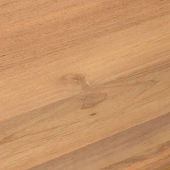 Meuble tv 2 portes en teck recyclé et cannage L150cm - bois clair