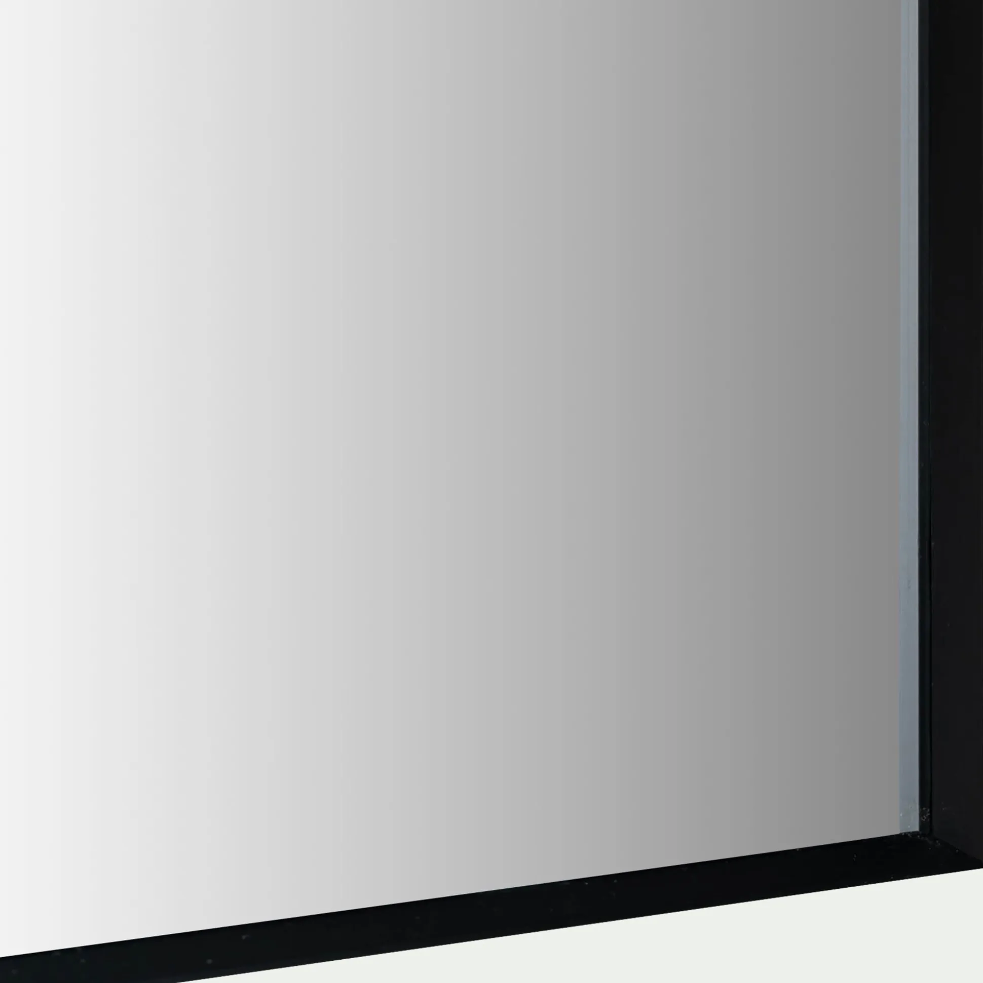 Miroir arche en aluminium l61xH91cm - noir
