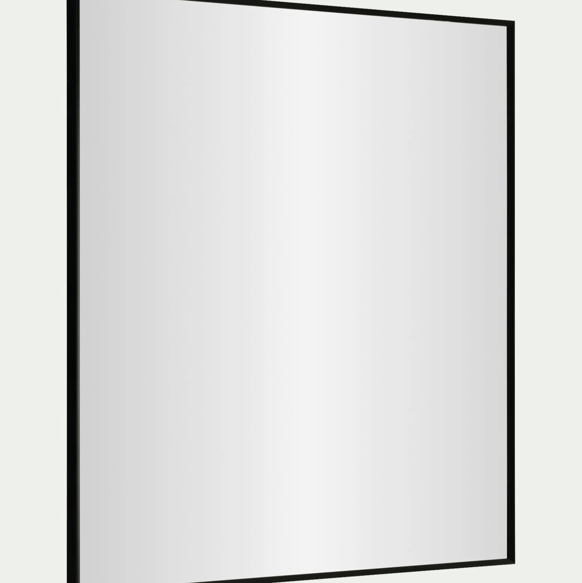 Miroir carré en aluminium 70x70cm - noir