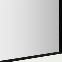 Miroir carré en aluminium 70x70cm - noir