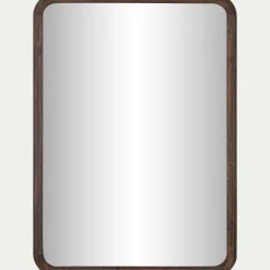 Miroir en bois de manguier 51x71cm - bois foncé
