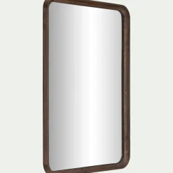 Miroir en bois de manguier 51x71cm - bois foncé