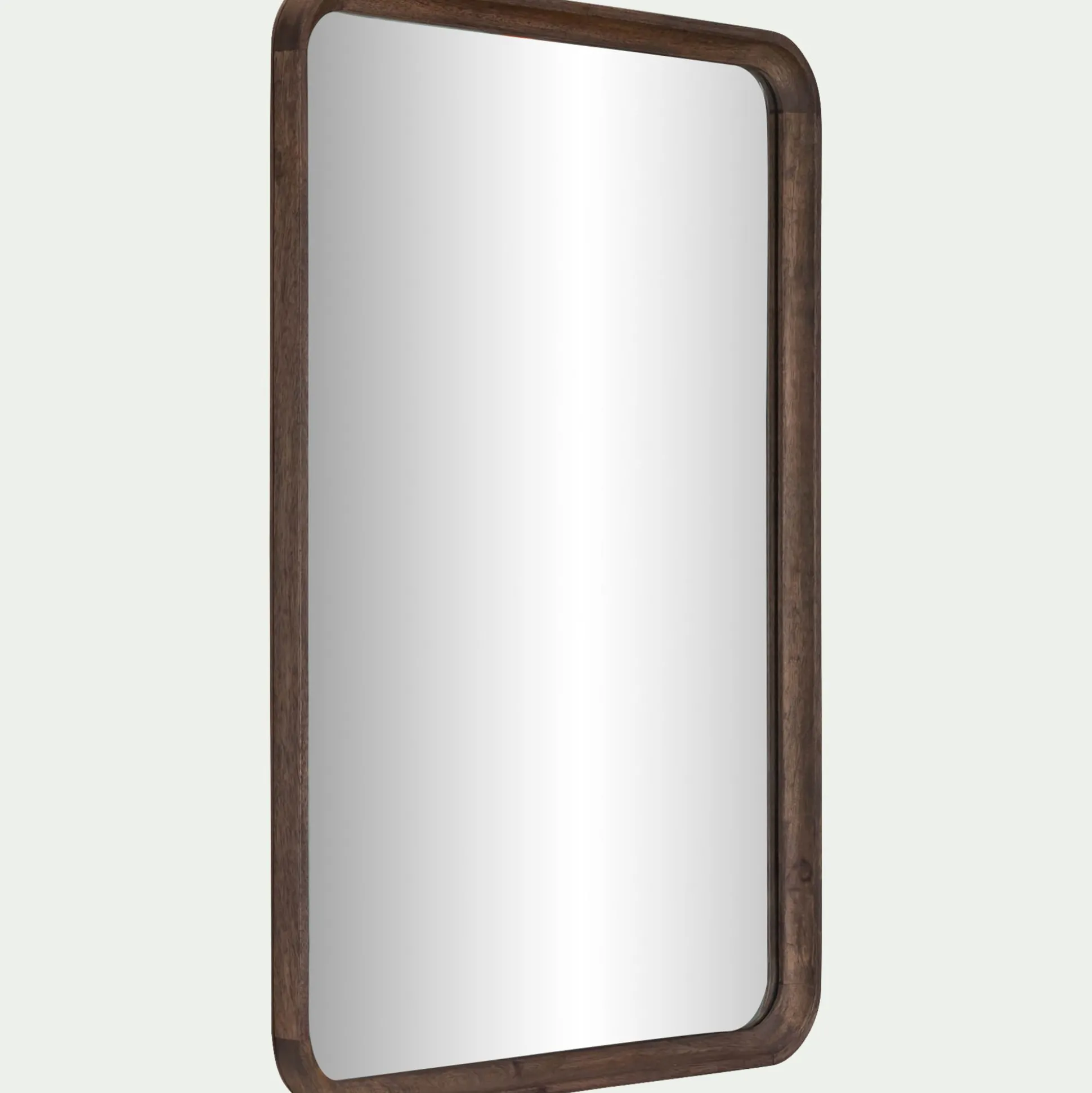 Miroir en bois de manguier 51x71cm - bois foncé