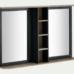 Miroir rectangulaire de salle de bain en acacia massif - L120cm
