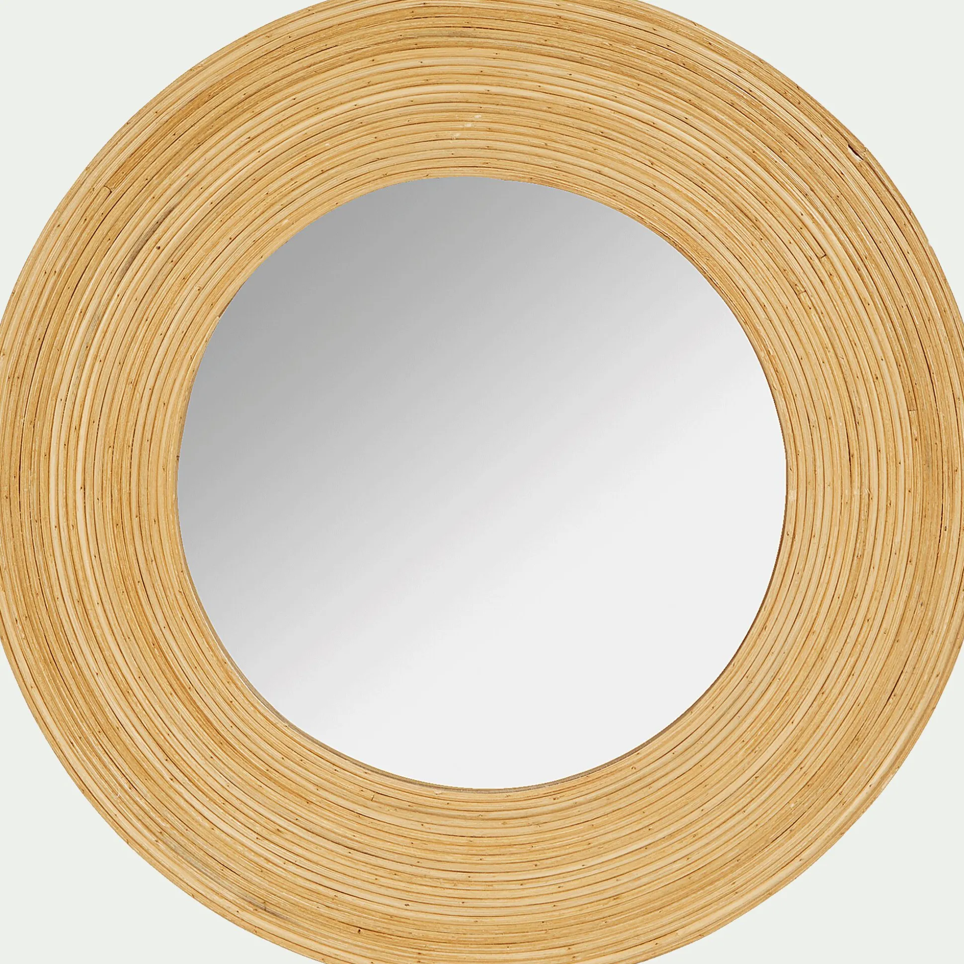 Miroir rond en bois naturel D40,5cm