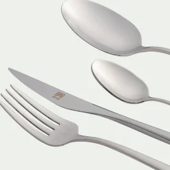 Ménagère 16 pièces en inox 3mm - argenté