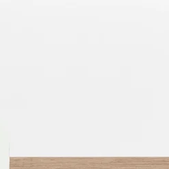 Module 1 porte et 2 niches en bois effet chêne H136XL50cm - blanc