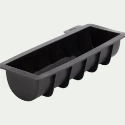 Moule à bûche lisse en silicone - noir