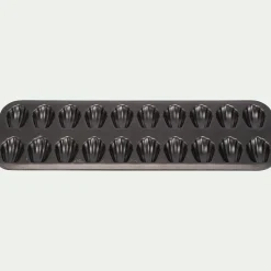 Moule à 20 madeleines en acier - gris anthracite