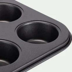 Moule 24 mini muffins en acier - gris anthracite