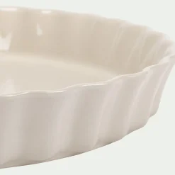 Moule à tarte en céramique D31cm - beige