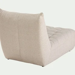 Méridienne en tissu bouclette - blanc écru
