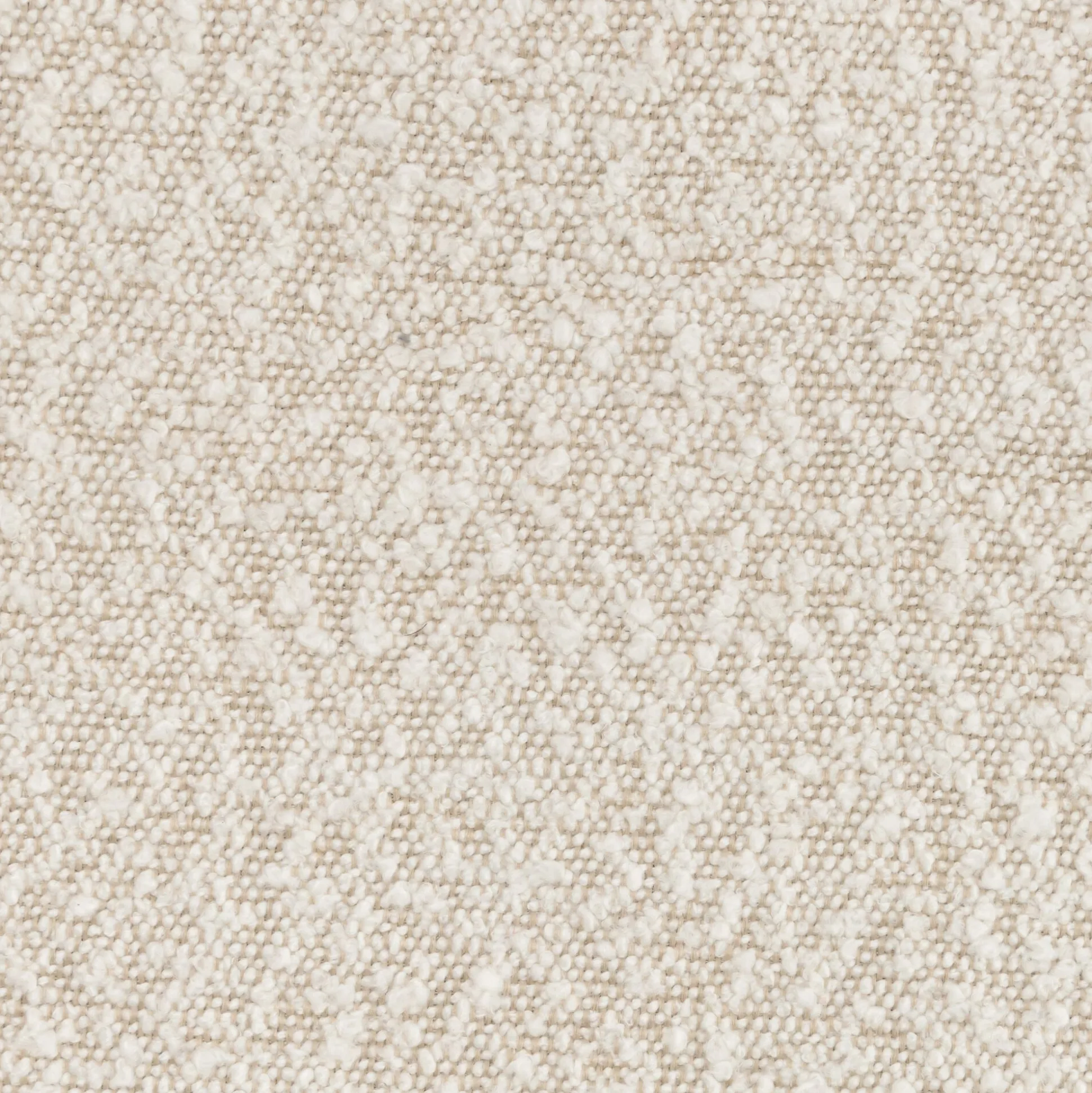 Méridienne en tissu bouclette - blanc écru