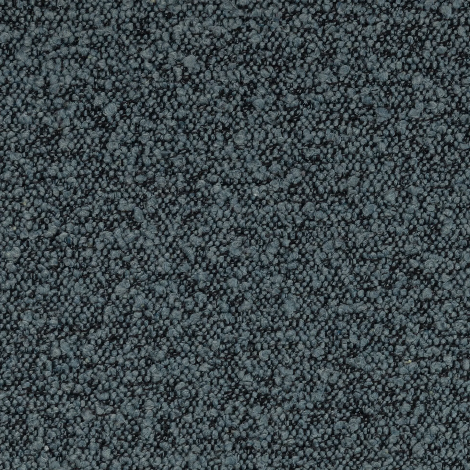 Méridienne en tissu bouclette - bleu