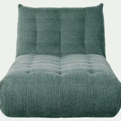 Méridienne en tissu chenille - bleu calaluna