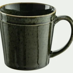 Mug avec anse en grès 50cl - vert