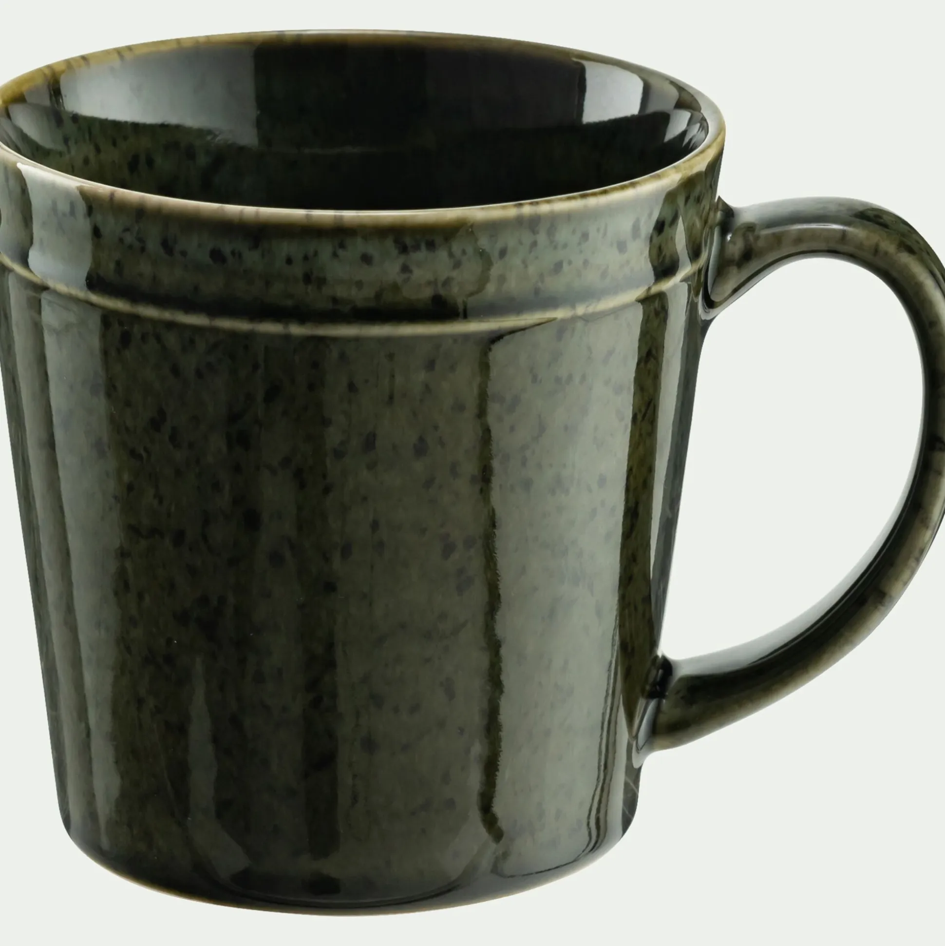 Mug avec anse en grès 50cl - vert