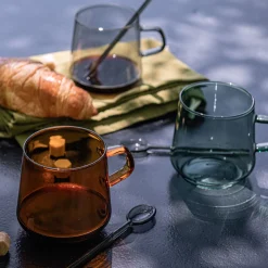 Mug en verre 42cl - gris