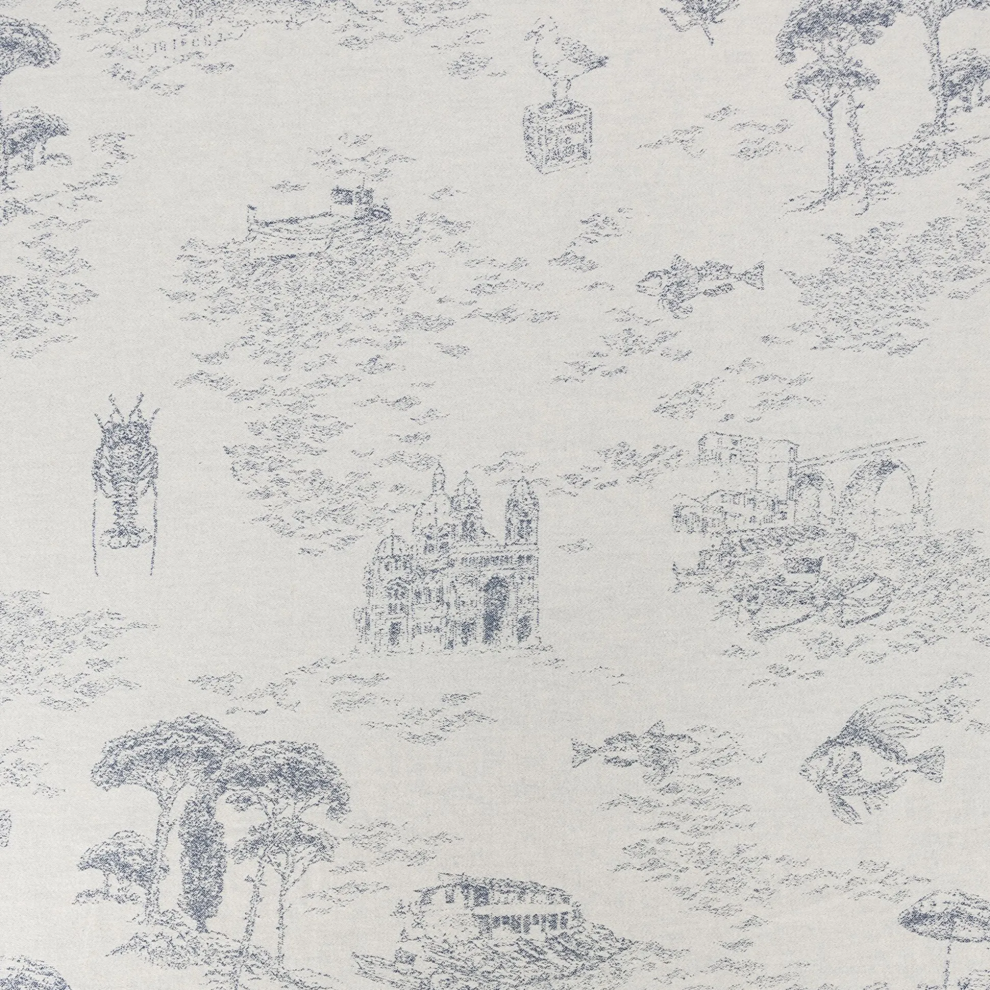 Nappe en coton réversible à motifs 150x250cm - beige