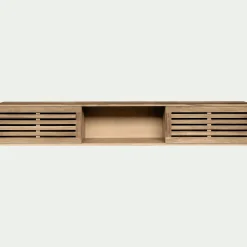 Niches de rangement en acacia massif pour lit Gaia - bois clair