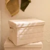 Panier de rangement pliable en tissu L33cm - beige