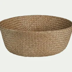 Panier en jonc de mer D30cm - naturel