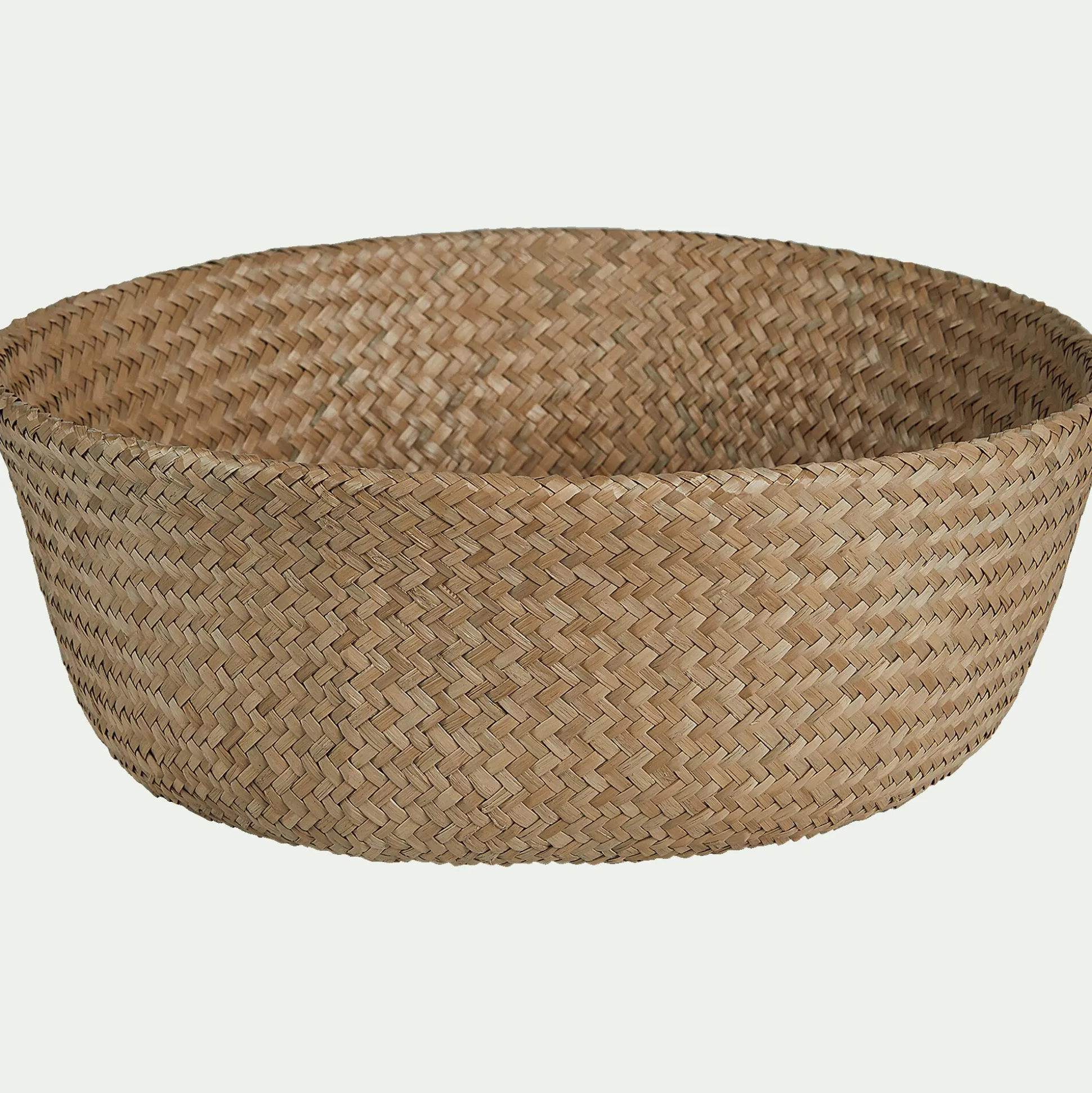 Panier en jonc de mer D30cm - naturel