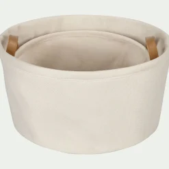 Panier en tissu - blanc ventoux D40cm