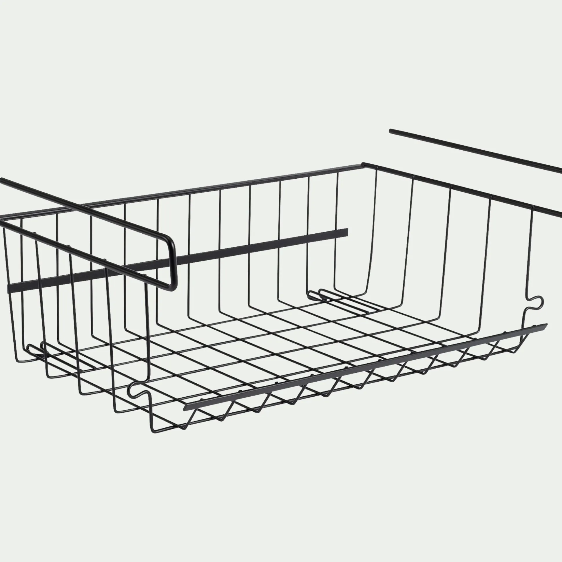 Panier filaire en fer galvanisé 36x25cm - gris
